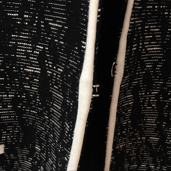 NWOT Black & White Trim Tweed Blazer - Picture 7 of 7